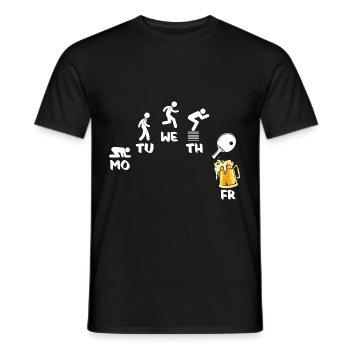 Tischtennis Ping Pong - T-shirt homme - noir - Devant - AI Model Male 178 light (178cm)