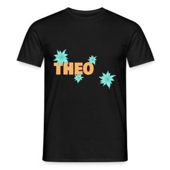 Edelweiss Theo - Men's T-Shirt - black - Front - AI Model Male 178 light (178cm)