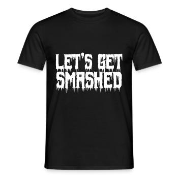 Halloween - let's GET Smashed - Men's T-Shirt - black - Front - AI Model Male 178 light (178cm)