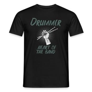 Drummer Drummer Band Cadeau Batterie - T-shirt homme - noir - Devant - AI Model Male 178 light (178cm)