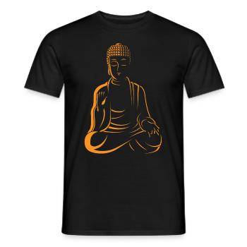 Buddha Protection Buddha Protection - Men's T-Shirt - black - Front - AI Model Male 178 light (178cm)