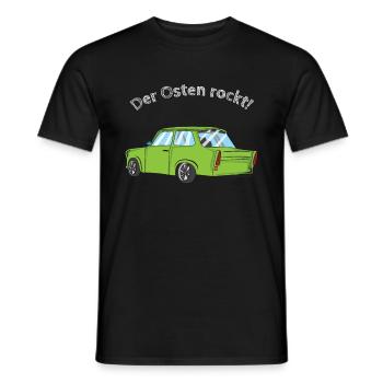 der osten rockt - Männer T-Shirt - Schwarz - Vorne - AI Model Male 178 light (178cm)