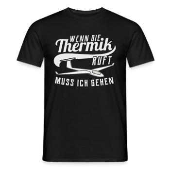 Segelflugzeug Segelflieger Segelflug Geschenk - Männer T-Shirt - Schwarz - Vorne - AI Model Male 178 light (178cm)