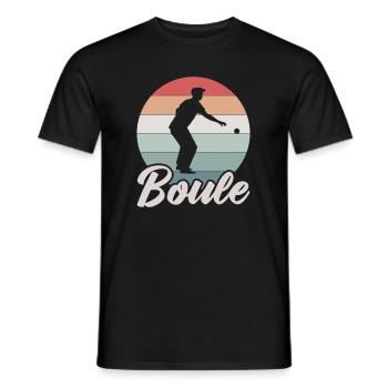 Pétanque Pétanque Cadeau - T-shirt homme - noir - Devant - AI Model Male 178 light (178cm)