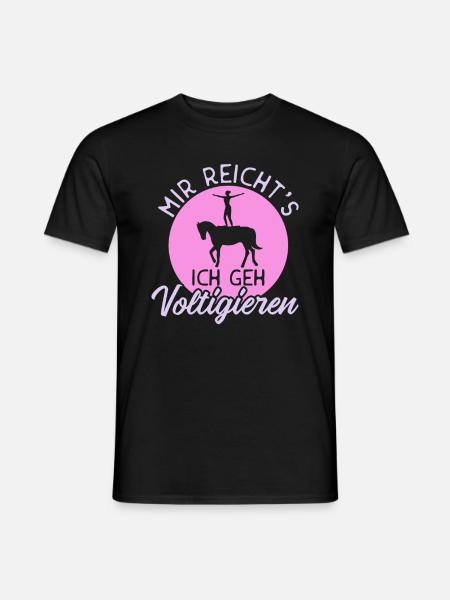 Vaulting Volti riding horse girl - Men's T-Shirt - black
