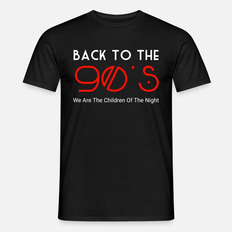90er Jahre - Männer T-Shirt - Schwarz