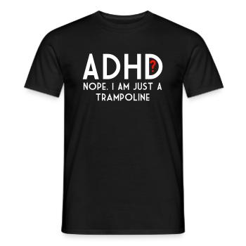 ADHS - Männer T-Shirt - Schwarz - Vorne - AI Model Male 178 light (178cm)