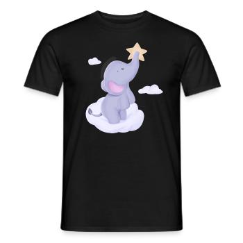 Baby Elephant Drôle De T-shirt Doux Idée Cadeau - T-shirt homme - noir - Devant - AI Model Male 178 light (178cm)