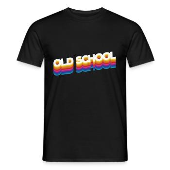Old school - Männer T-Shirt - Schwarz - Vorne - AI Model Male 178 light (178cm)