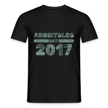 seit 2017 - Männer T-Shirt - Schwarz - Vorne - AI Model Male 178 light (178cm)