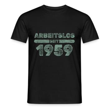 Witzig 1959 - Männer T-Shirt - Schwarz - Vorne - AI Model Male 178 light (178cm)