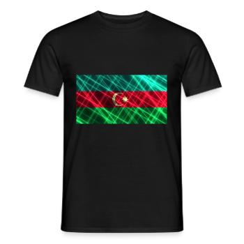 Azerbaijan - Men's T-Shirt - black - Front - AI Model Male 178 light (178cm)