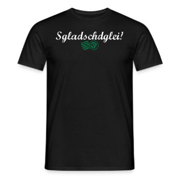 Sgladschdglei - Männer T-Shirt - Schwarz - Vorne - AI Model Male 178 light (178cm)