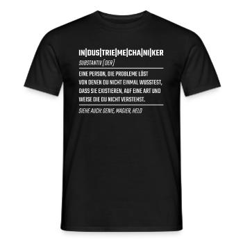 Industriemechaniker Schlosser Geschenk - Männer T-Shirt - Schwarz - Vorne - AI Model Male 178 light (178cm)