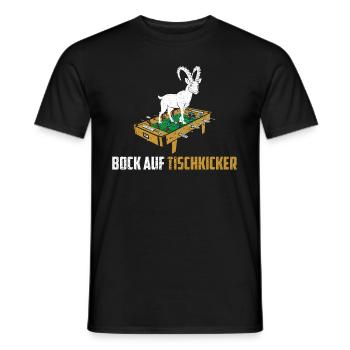 Tischfußball Kicker Tischkicker Geschenk - Männer T-Shirt - Schwarz - Vorne - AI Model Male 178 light (178cm)