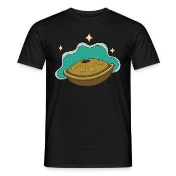 Handpan Music Instrument Gift - Men's T-Shirt - black - Front - AI Model Male 178 light (178cm)