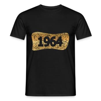 Witzig 1964 - Men's T-Shirt - black - Front - AI Model Male 178 light (178cm)