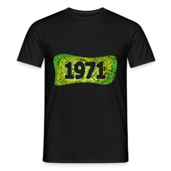 1971 - Männer T-Shirt - Schwarz - Vorne - AI Model Male 178 light (178cm)