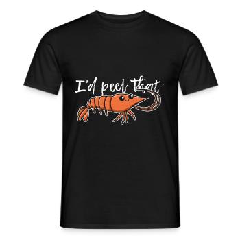 Ich würde dieses Design für einen - Männer T-Shirt - Schwarz - Vorne - AI Model Male 178 light (178cm)