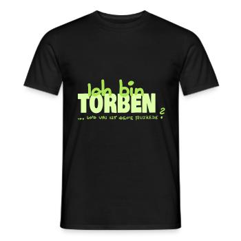Ausrede Namenschild Torben - Männer T-Shirt - Schwarz - Vorne - AI Model Male 178 light (178cm)