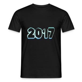 2017 - T-shirt homme - noir - Devant - AI Model Male 178 light (178cm)