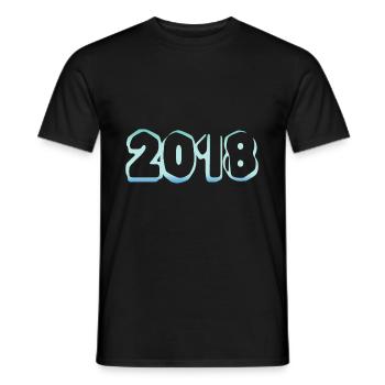 2018 - T-shirt homme - noir - Devant - AI Model Male 178 light (178cm)