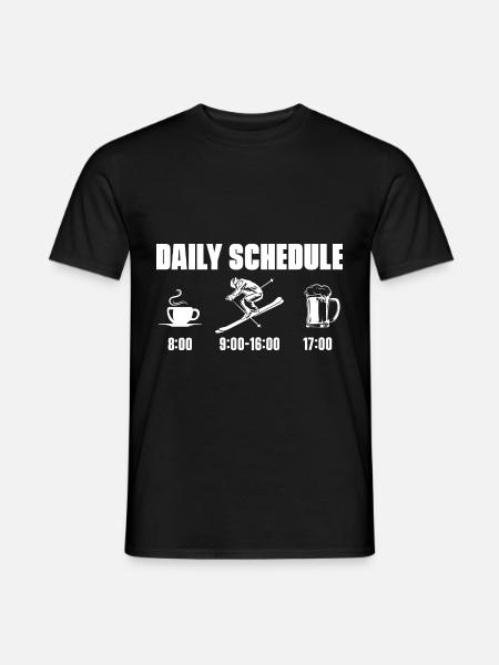 Ski Skiing Skis - Men's T-Shirt - black