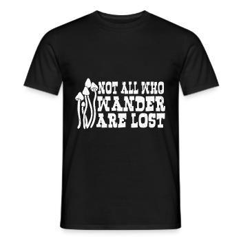 Mushrooms mushroom picker Mushroom picker - Men's T-Shirt - black - Front - AI Model Male 178 light (178cm)