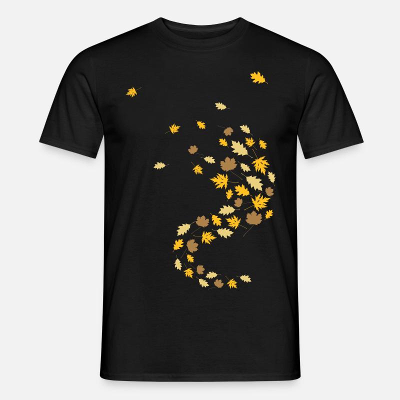 Herbstblätter - Männer T-Shirt - Schwarz