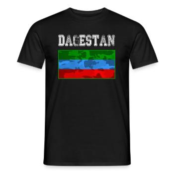 Dagestan Flag. Proud Dagestani People wear This - Männer T-Shirt - Schwarz - Vorne - AI Model Male 178 light (178cm)