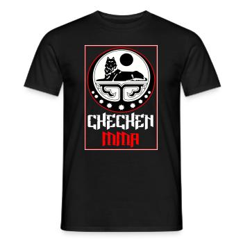 Chechen MMA Chechnya MMA - Men's T-Shirt - black - Front - AI Model Male 178 light (178cm)