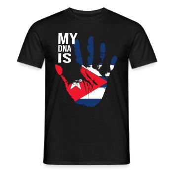 My DNA Is Cuban, Cool Cuba Flag, Cuba Love, Cuba - Men's T-Shirt - black - Front - AI Model Male 178 light (178cm)