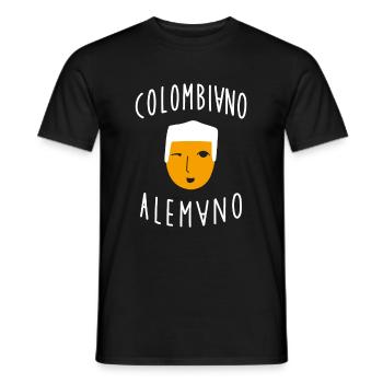 Kolumbien Deutschland - Männer T-Shirt - Schwarz - Vorne - AI Model Male 178 light (178cm)