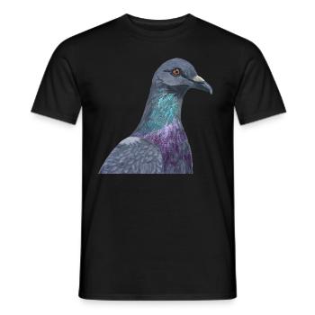 Colombe - T-shirt homme - noir - Devant - AI Model Male 178 light (178cm)