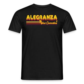 Alegranza Kanarische Insel Design - Männer T-Shirt - Schwarz - Vorne - AI Model Male 178 light (178cm)