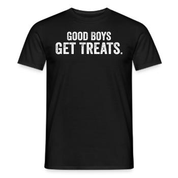Gute Jungs bekommen Leckereien | Komisch - Männer T-Shirt - Schwarz - Vorne - AI Model Male 178 light (178cm)