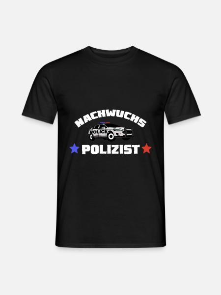 Polizist Polizei Kommissar - Männer T-Shirt - Schwarz