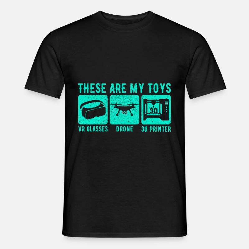 Drone - Männer T-Shirt - Schwarz