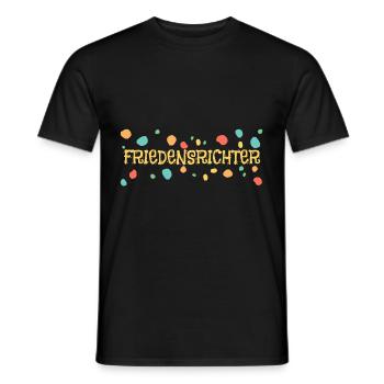 Taches de peinture Juges de paix - T-shirt homme - noir - Devant - AI Model Male 178 light (178cm)