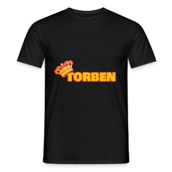 Krone für Torben - Männer T-Shirt - Schwarz - Vorne - AI Model Male 178 light (178cm)