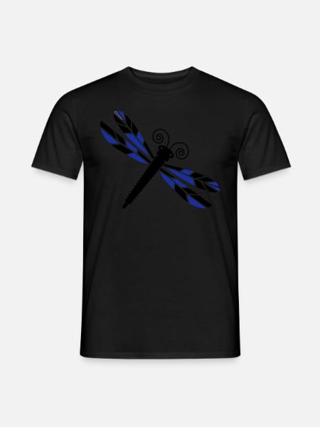 Dragonfly Mosaic - Men's T-Shirt - black