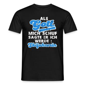 Skifahrerin Skifahrer Skifahren Ski Spruch - Männer T-Shirt - Schwarz - Vorne - AI Model Male 178 light (178cm)