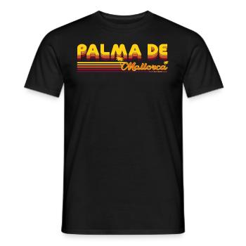 Palma de Mallorca summer holiday design - Men's T-Shirt - black - Front - AI Model Male 178 light (178cm)