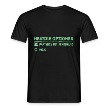ferdi - Männer T-Shirt - Schwarz - Vorne - AI Model Male 178 light (178cm)