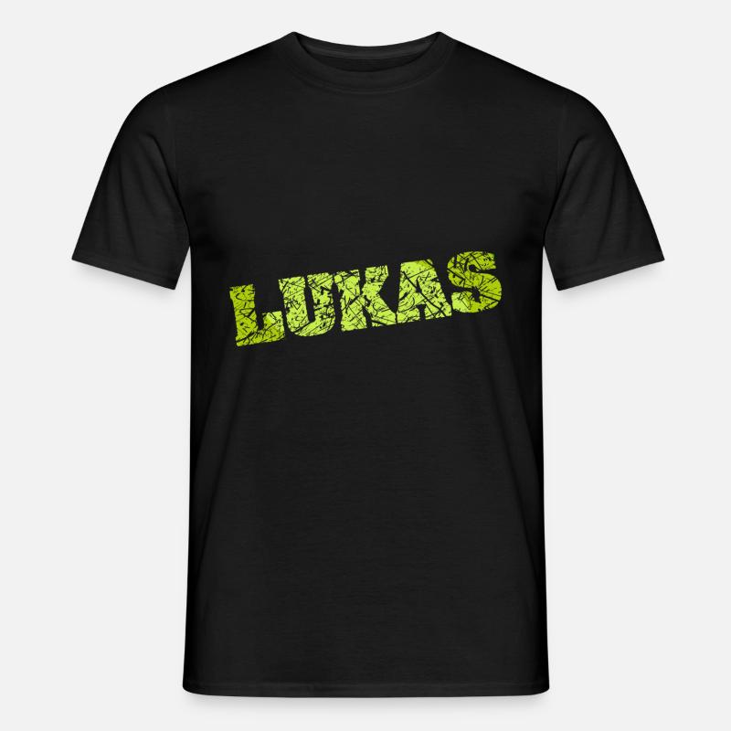 Lukas - Männer T-Shirt - Schwarz