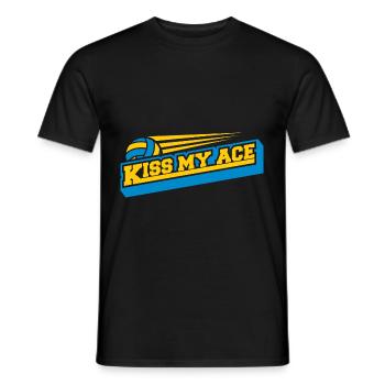 Volleyball Beach Volleyball - Men's T-Shirt - black - Front - AI Model Male 178 light (178cm)