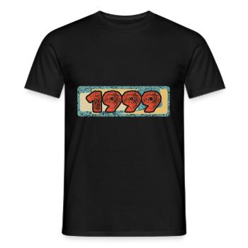 1999 - Men's T-Shirt - black - Front - AI Model Male 178 light (178cm)