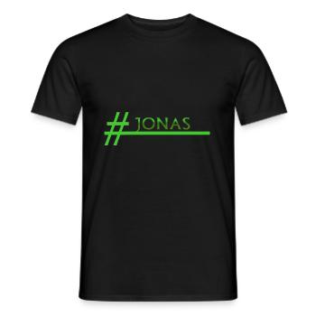 JONAS Jonas - Männer T-Shirt - Schwarz - Vorne - AI Model Male 178 light (178cm)