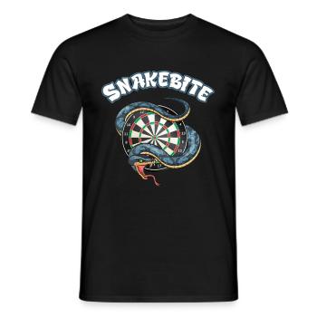Fléchettes Snakebite Dartboard Snake - T-shirt homme - noir - Devant - AI Model Male 178 light (178cm)