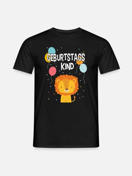 Anniversaire anniversaire Lion Lion - T-shirt homme - noir